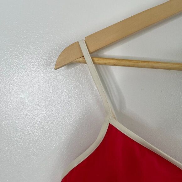 Andie The Bells Swim Bikini Top Women's XL Red Poppy Nylon Stretch Swimwear - Picture 7 of 9